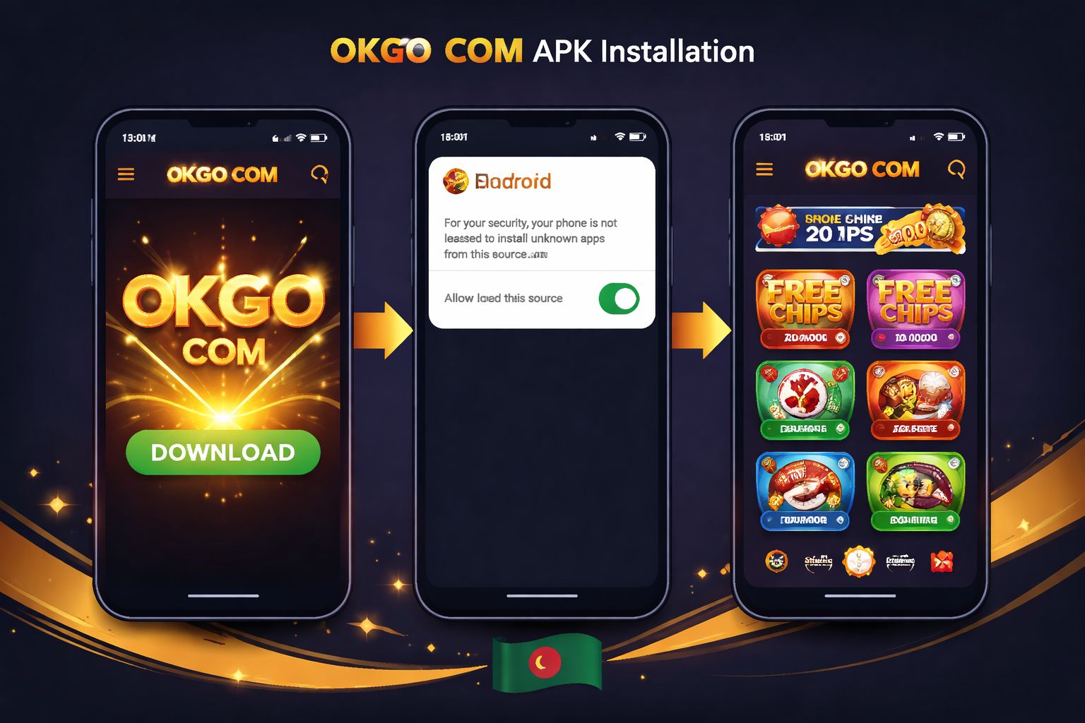 OKGO COM App | Android APK Setup Guide for Bangladeshi Bettors